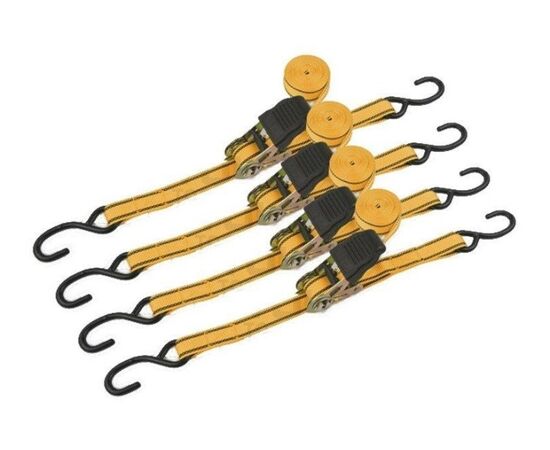 Ratchet tie down set Tolsen 62254 25 mm x 5 m 4 pcs