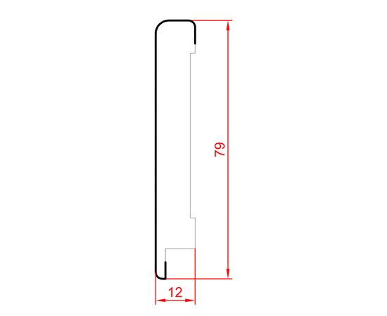 Плинтус Super Profil ПП 1280 Ivory 2800x12x80