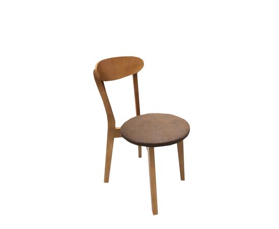 Kitchen chair "Rion" with wooden brown seat 41x41x83 cm