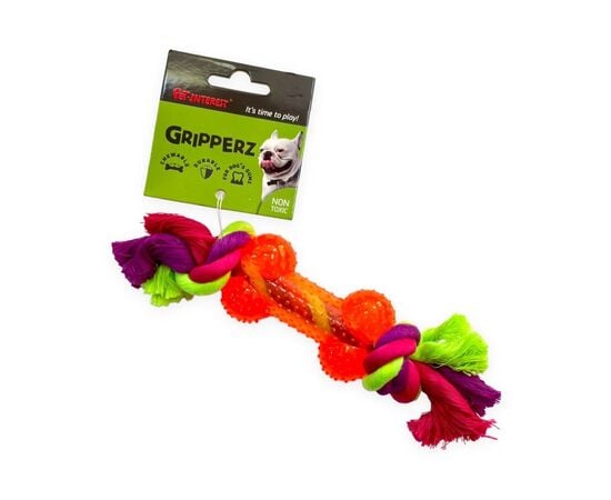 Puppy toy bone with rope Pet Interest 22cm