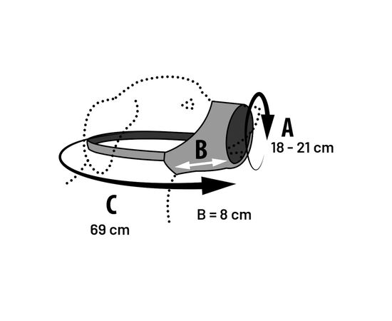 Намордник Flamingo М шея37-69см нос18-21см черный