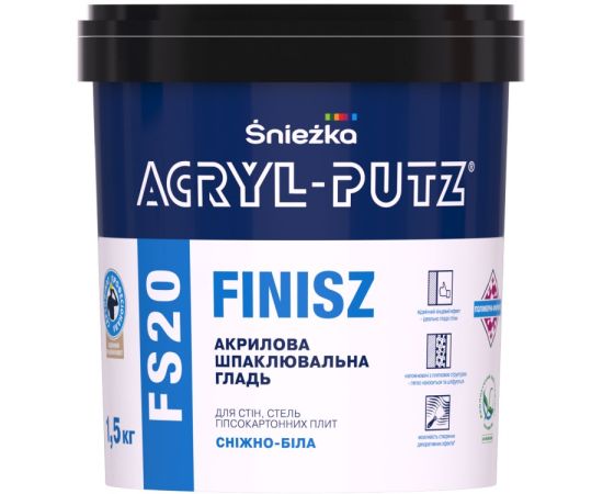 Шпаклевка Acryl Putz Finisz FS20 1.5 кг