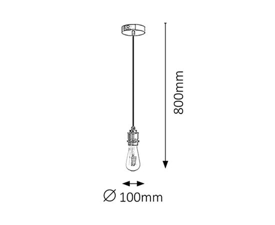 Hanger Fixy 1 E27 h800 1418 silver