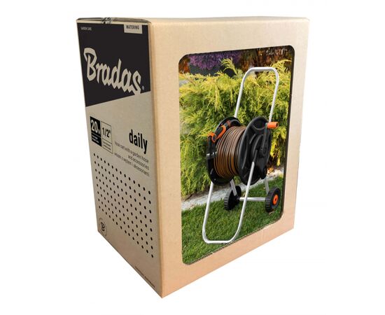 Trolley with hose Bradas ECO-AG26020SET1 Black Line 1/2" 20 m with gun, spray gun and fittings