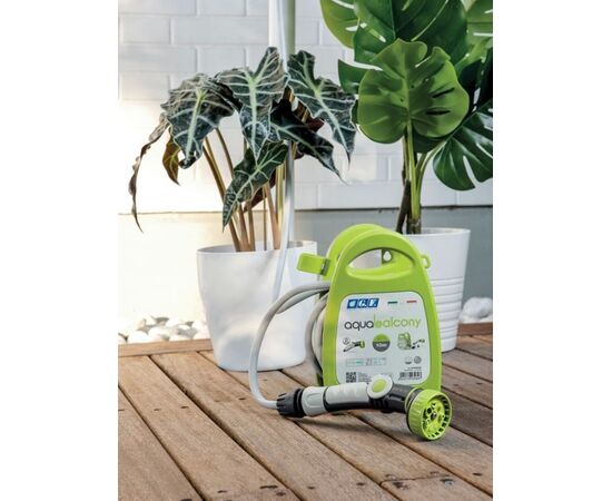 Reel with hose and accessories GF Aquabalcony GF80265852 10 m lime