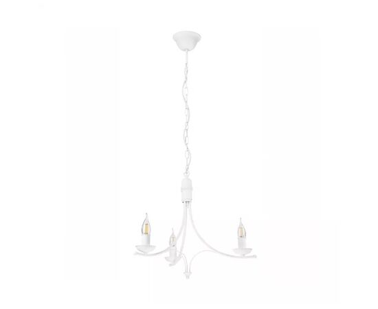 Chandelier Lamkur 3 E27 metal white LUCY 44149