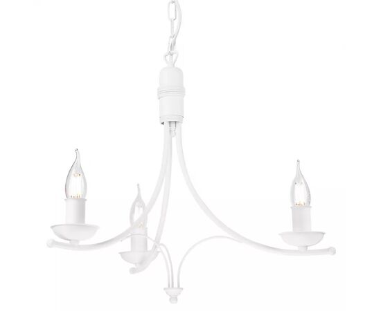 Chandelier Lamkur 3 E27 metal white LUCY 44149