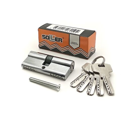 Cylinder Soller F5 70 profile key chrome