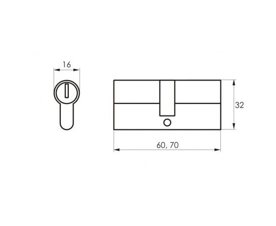 Cylinder Soller F5 70 mm gold