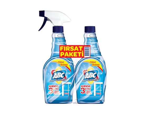 Glass cleaner ABC 750 ml + 750 ml