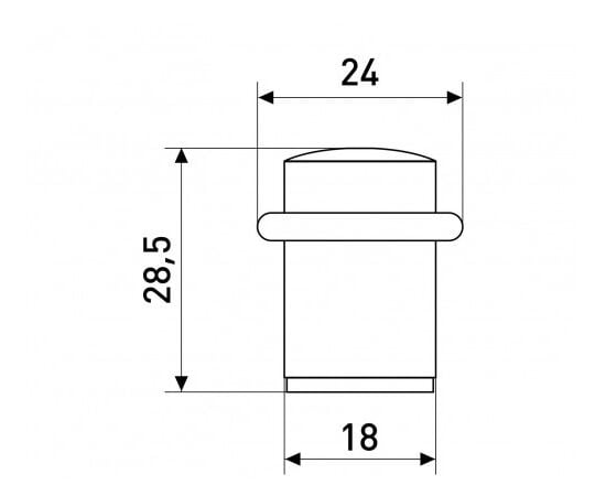 Stopper door Soller М71С chrome