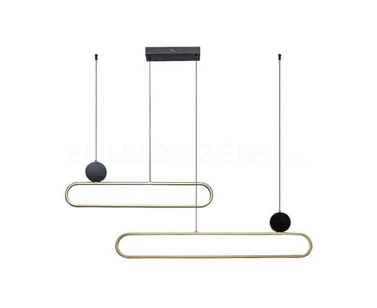 Pendant Rabalux Circado LED 48W 3000K h1200 L1230 black gold