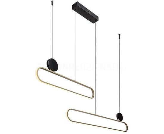 Pendant Rabalux Circado LED 48W 3000K h1200 L1230 black gold