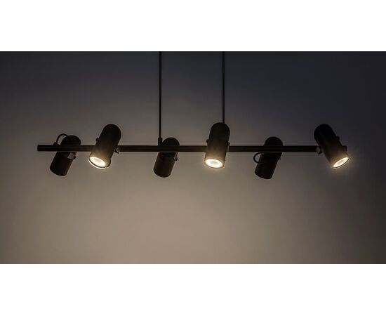 Pendant Rabalux Maximilian 6 GU10 h1500 L870 black