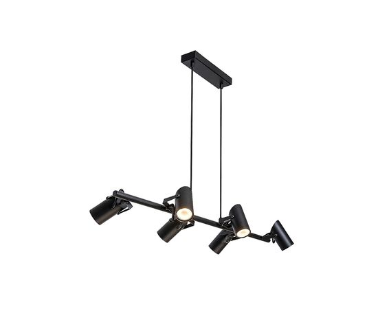 Pendant Rabalux Maximilian 6 GU10 h1500 L870 black