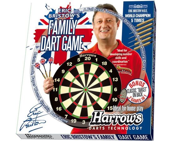 დარტსი ისრებით HARROWS FAMILY DART GAME BOARD