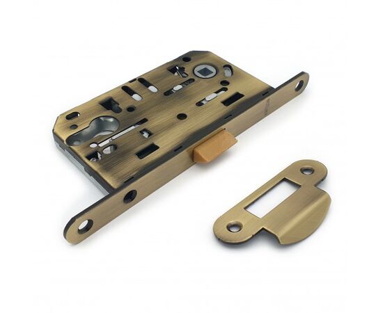 Silent mortise lock Soller 600ET-AB turnkey bronze