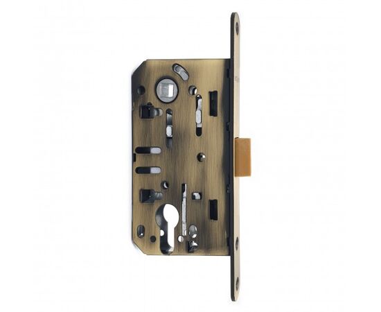 Silent mortise lock Soller 600ET-AB turnkey bronze