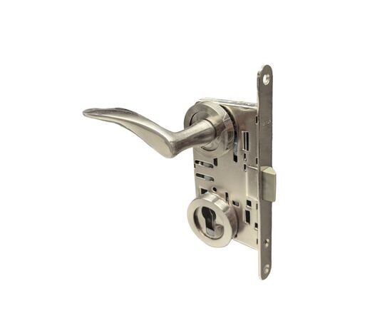 Set handle and lock Besa 300045 silver