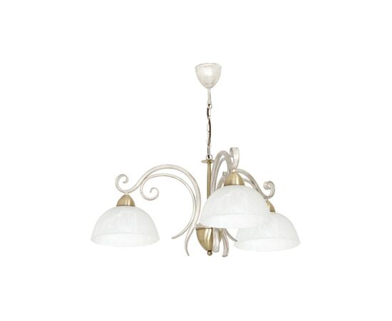 Chandelier Luminex Aurora white 5973 E27 3x MAX 60W