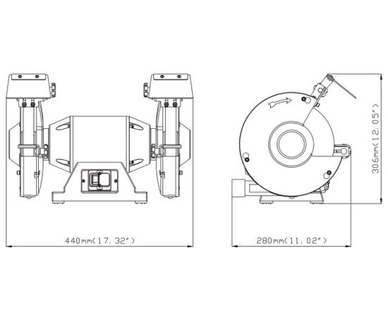 Точило двойное Metabo DS 200 600W (619200000)