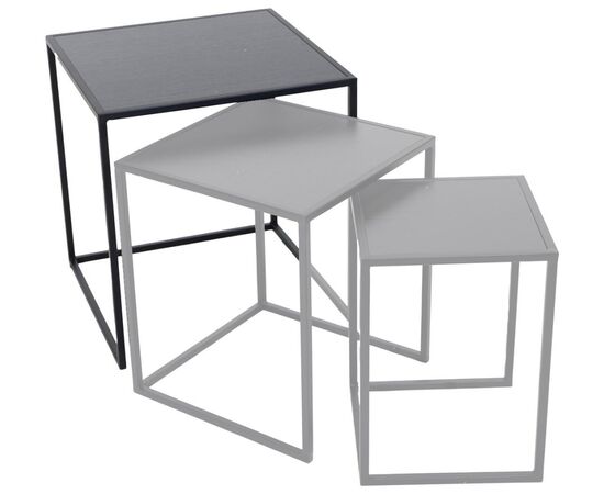 სადგამი ყვავილის ქოთნის Mega Collections Eton Sidetable Square Black W44H47