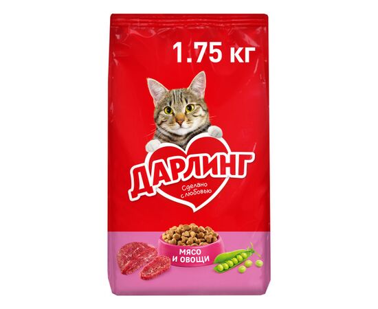 Корм для кошек Darling мясо и овощи 1.75 кг