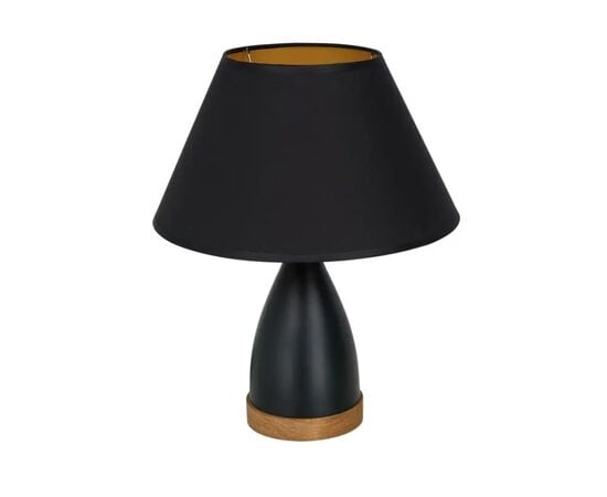 Table lamp Luminex 1 E27 15W black wood gold 3725