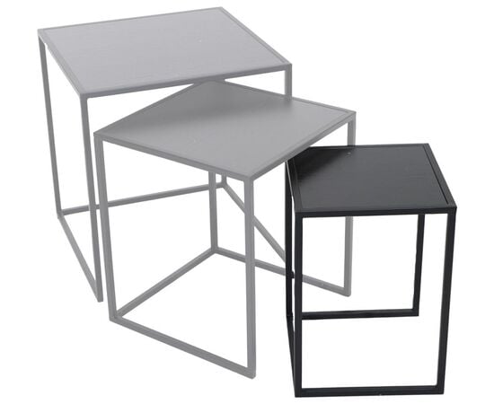 სადგამი ყვავილის ქოთნის Mega Collections Eton Sidetable Square Black W27H38