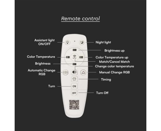 Chandelier LED V-TAC 75W 6500Lm white IP20 VT-7734 23397