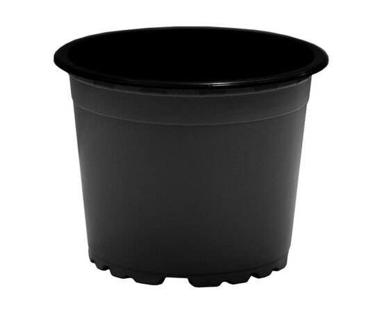 Plastic pot 1.5 liters black