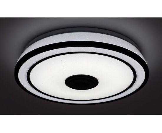 Ceiling lamp Rabalux Nikolaus 24W 3000 6500K Ø395 H90mm black white 71030