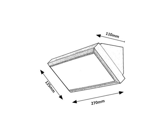 ბაღის სანათი Rabalux Rapla LED 12W IP54 7282