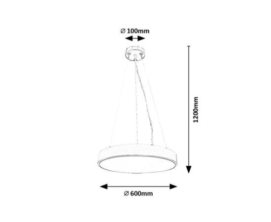 Hanger Rabalux Tesia LED 60W 3000 6000K black white 71041