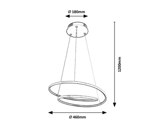 Chandelier Rabalux Meridia 3257 LED 40W