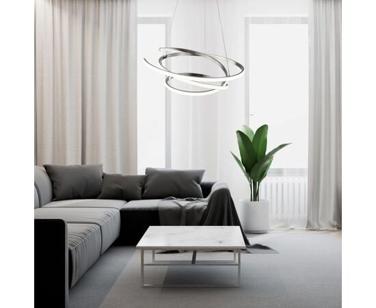 Chandelier Rabalux Esilda 42W 4000K Ø500 H1000mm satin white 72020