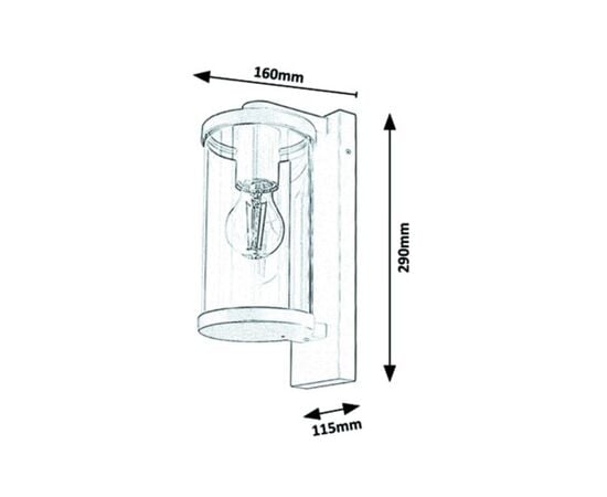 Светильник настенный Rabalux Silistra 7891 IP44 E27 1x MAX 60W