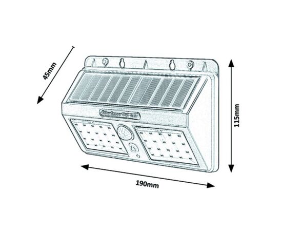 Solar lamp Rabalux Ostrava 7881 LED IP44 2.4W