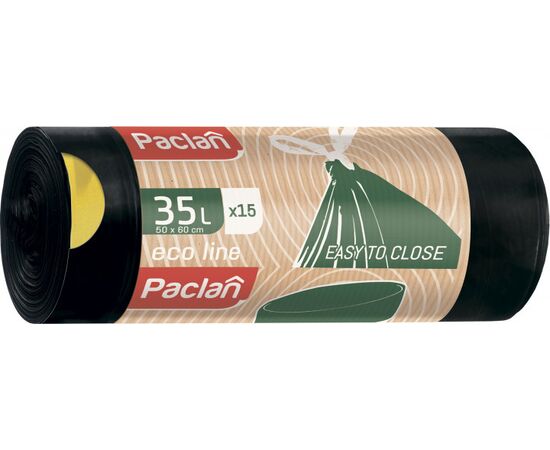 Garbage bags with a tightening Paclan Eco Line 35 l 15 pc