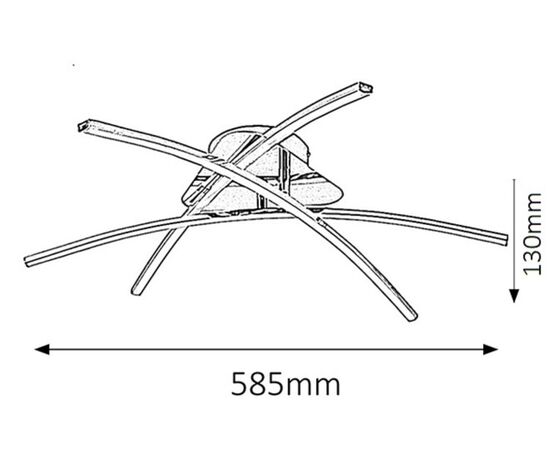 Chandelier Rabalux Alexis 2504 3X LED 21W