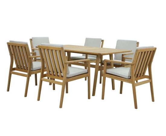 ხის ავეჯის კომპლექტი Gardenline Jack Dining Table 1700x900x750H მმ