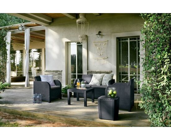 Set of garden furniture Allibert Georgia graphite