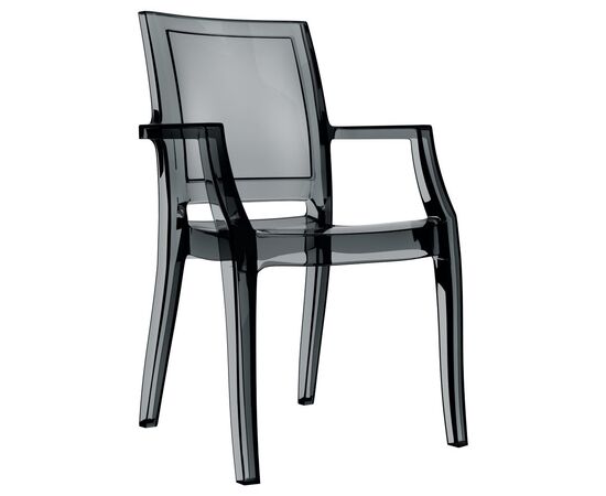 Armchair black transparent 053 Arthur 91x45x56 cm