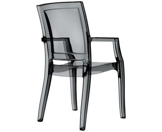 Armchair black transparent 053 Arthur 91x45x56 cm