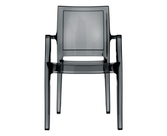 Armchair black transparent 053 Arthur 91x45x56 cm