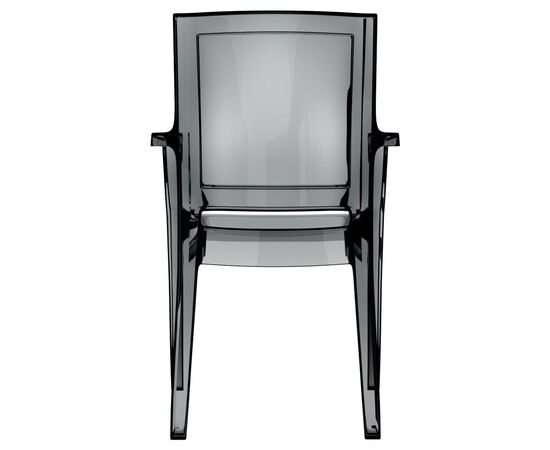 Armchair black transparent 053 Arthur 91x45x56 cm