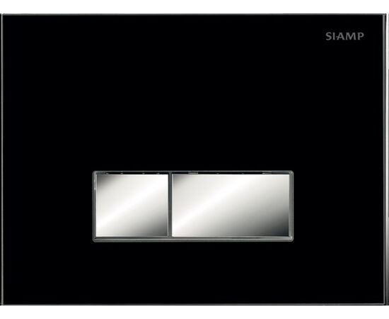 Flush button Siamp Reflet 90 Black Intraslim+BCU 536