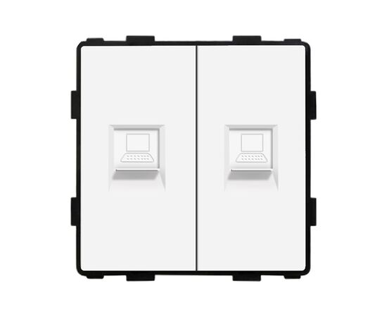 Розетка без рамки Socket Style 2 CAT6 RJ45 Internet белый