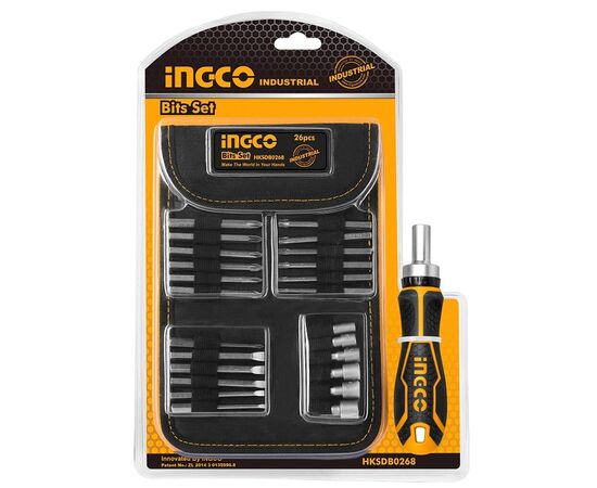 Screwdriver set Ingco HKSDB0268 26 pcs.