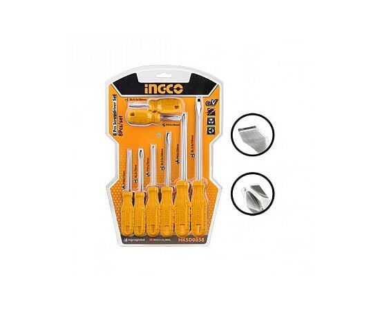 Screwdriver set Ingco HKSD0858 8 pcs.